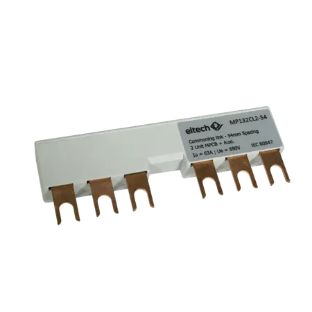 Commoning Link For 2 x 32A 100mm MPCBs 54mm Spacing