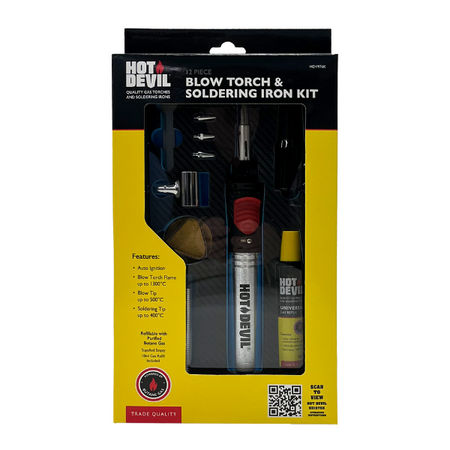 12 Piece Butane Soldering Iron & Blow Torch