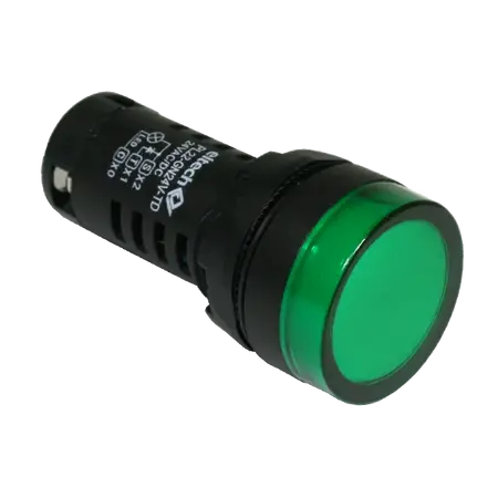 Pilot light LED 24V AC/DC – Green – With Lamp Test Terminal