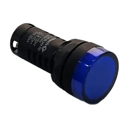 Pilot light LED 24V AC/DC – Blue – With Lamp Test Terminal