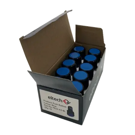 Push Button, Non Illuminated NO+NC Spring Return – Blue