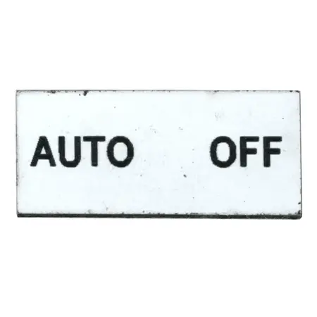 2 Position Engraved Legend Plate (AUTO/OFF)