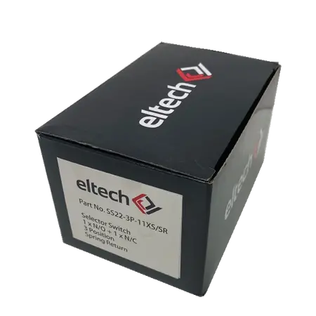 Selector Switch 1 x N/O + 1 x N/C, 3 Position – Spring Return