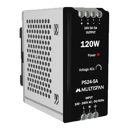 DC Power Supply 120W, 100-270VAC, Output 22-28 VDC/5A