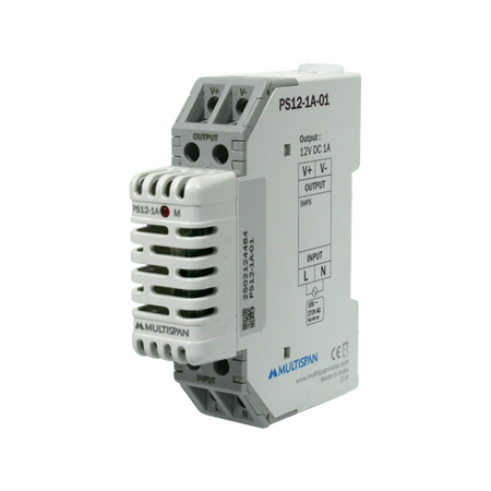 DIN DC Power Supply 12W 100-270VAC / 12VDC 1A
