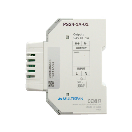 DIN DC Power Supply 24W 100-270VAC / 24VDC 1A