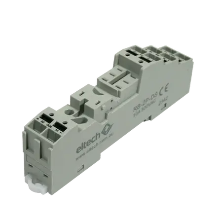 2 Pole Relay Base – Push In Terminal