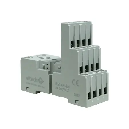 4 Pole Relay Base – Screw Clamp Terminal