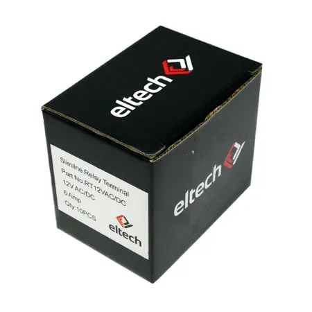 Single Pole Relay & Base 6 Amp 12V AC/DC – Screw Clamp Terminal