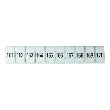 Terminal Marker Strip 161-170 To Suit 2.5mm