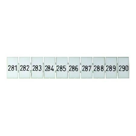 Terminal Marker Strip 281-290 To Suit 2.5mm