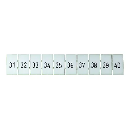 Terminal Marker Strip 31-40 To Suit 2.5mm