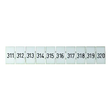 Terminal Marker Strip 311-320 To Suit 2.5mm