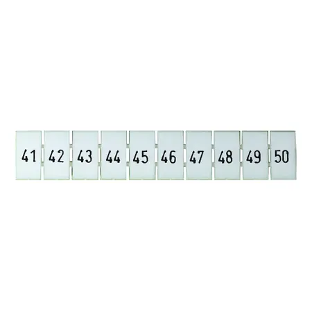 Terminal Marker Strip 41-50 To Suit 2.5mm