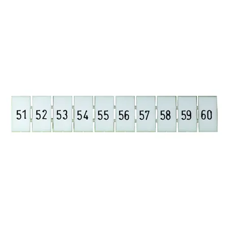 Terminal Marker Strip 51-60 To Suit 2.5mm