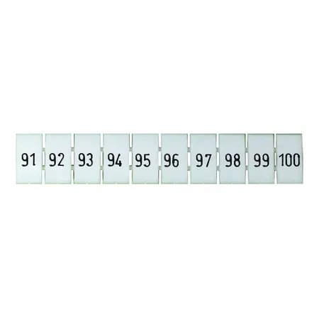 Terminal Marker Strip 91-100 To Suit 2.5mm