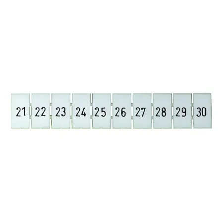 Terminal Marker Strip 21-30 To Suit 4.0mm