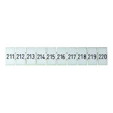 Terminal Marker Strip 211-220 To Suit 4.0mm