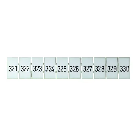 Terminal Marker Strip 321-330 To Suit 4.0mm
