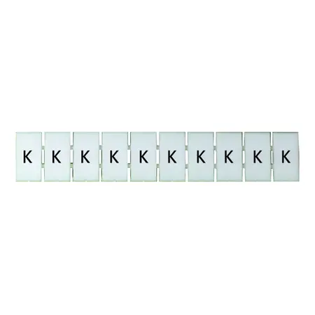 Terminal Marker Strip Letter K To Suit 4.0mm