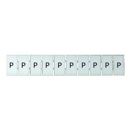 Terminal Marker Strip Letter P To Suit 4.0mm