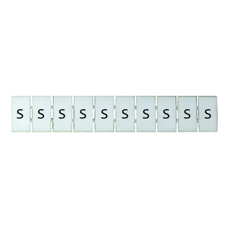 Terminal Marker Strip Letter S To Suit 4.0mm