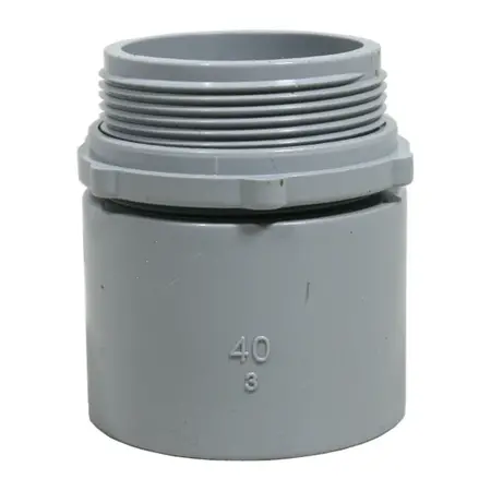 Plain to Screwed Adaptor 40mm