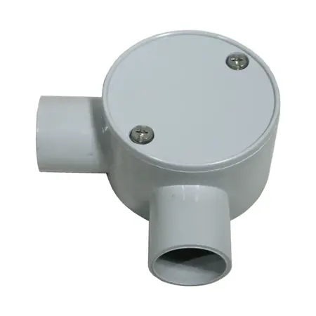 Shallow Junction Box 2 way Angle 25mm