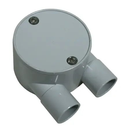 Shallow Junction Box 2 way U Type 25mm