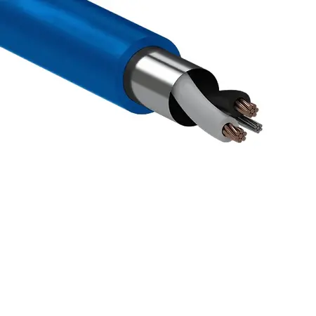 Instrumentation Cable 1 Pair 0.5mm O/A SCR 0.6/1kv – Blue – LSZH