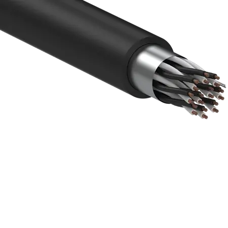 Instrumentation Cable 10 Pair 0.5mm 7/030 O/A Screened – LSZH Enviroflex Black