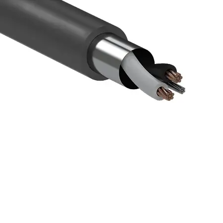 Instrumentation Cable 1 Pair 1.5mm 7/050 O/A Screened – Grey