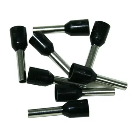 Single Cord End Ferrule 1.5mm x 8mm Black