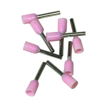Single Cord End Ferrule 0.34mm x 6mm Pink