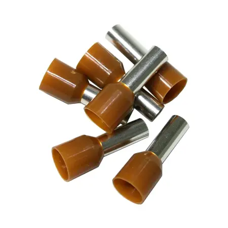 Single Cord End Ferrule 10mm x 12mm Brown