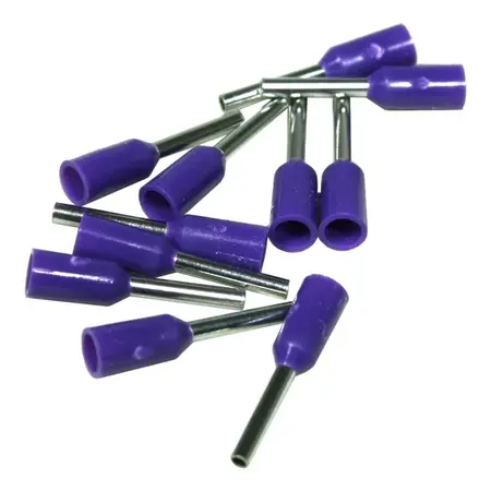 Single Cord End Ferrule 0.25mm x 6mm Violet