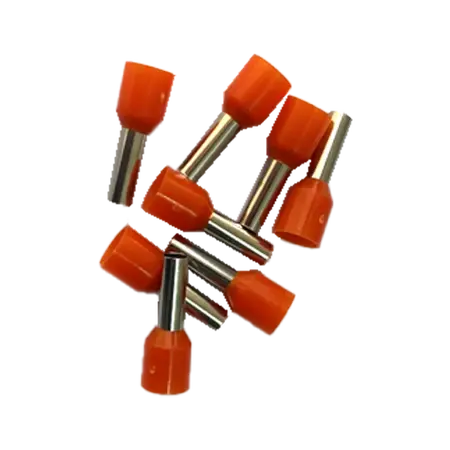 Single Cord End Ferrule 4.0mm x 9mm Orange