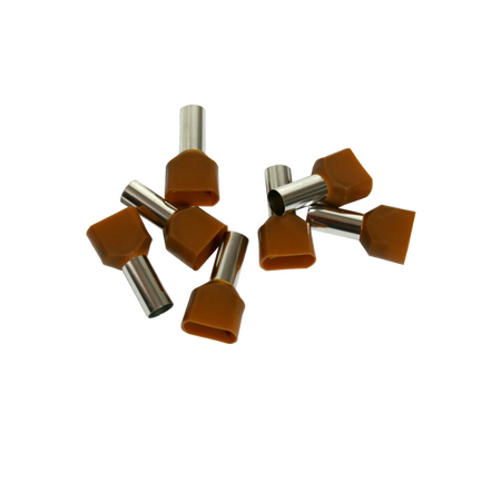 Twin Cord End Ferrule 10mm Red