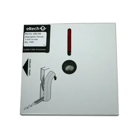 Single Cord End Ferrules – Reel 1.0mm Red