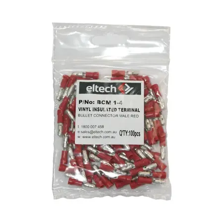 Pre-Insulated Bullet Connector – Male – Red