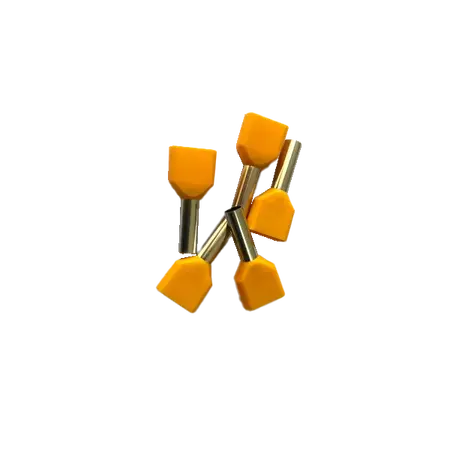Twin Cord End Ferrule 4.0mm Orange