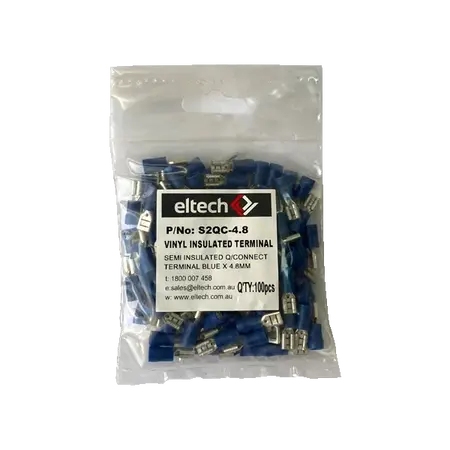 Pre-Insulated Quick Connectors – Semi Insulated Female – Blue 4.8mm
