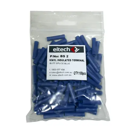 Pre-Insulated Butt Splice – Blue