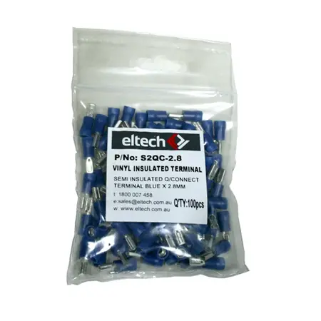 Pre-Insulated Quick Connectors – Semi Insulated Female – Blue 2.8mm