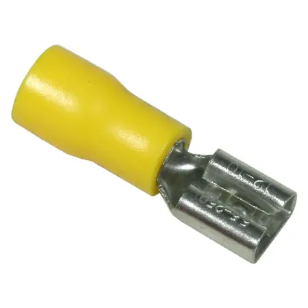Pre-Insulated Quick Connectors – Semi Insulated Female – Yellow 6.3mm