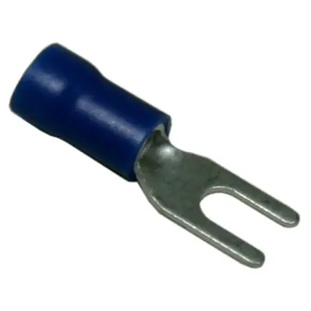 Pre-Insulated Fork Terminal – Single- Blue M3.5