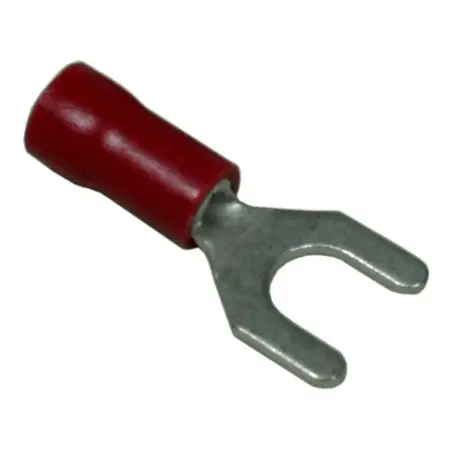 Pre-Insulated Fork Terminal – Twin – Red M5