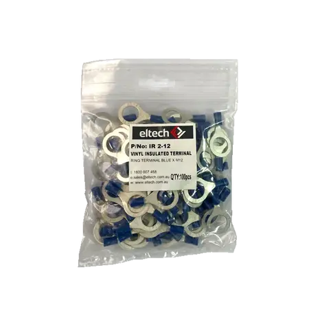 Pre-Insulated Ring Terminal – Single – Blue M12