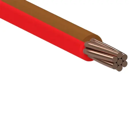 Building Wire 1.5mm Brown With Red Stripe