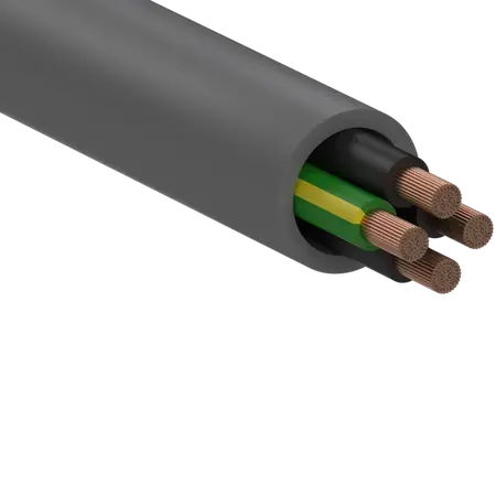 Flexible Control Cable 3C+E 0.5mm V75 300/500V Grey